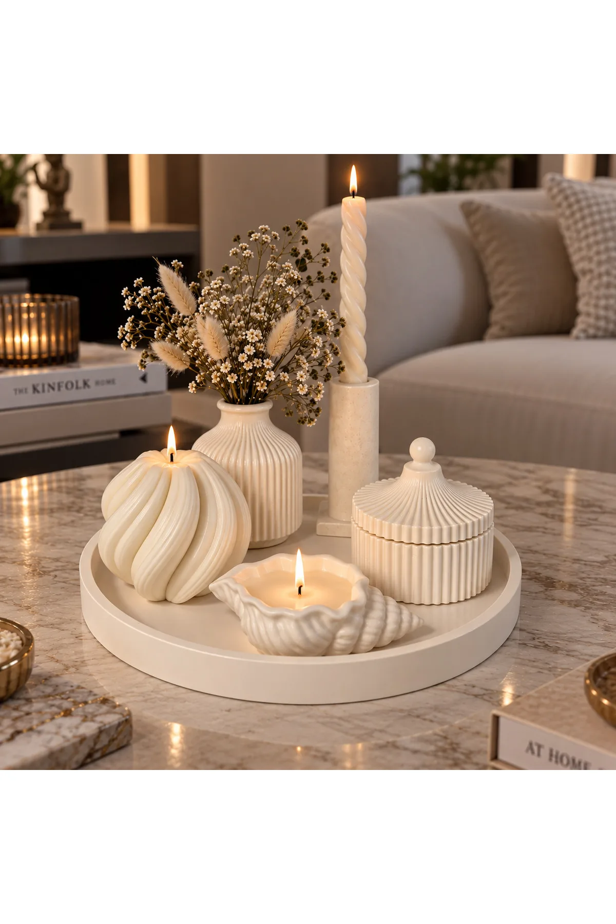 Premium Tabaklı 6 parça Salon Seti